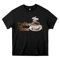 Black coffee time Heavy Core Tee - BarkalooDesign