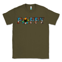 Army Green poppy cowhide sunflower Classic Tee - Jasminsmagicworld