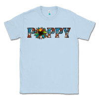 Dusty Blue poppy cowhide sunflower Classic Tee - Jasminsmagicworld