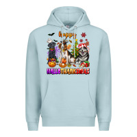 Blue Mist happy hallothanksmas dogs Premium Hoodie - texasbilliewilder
