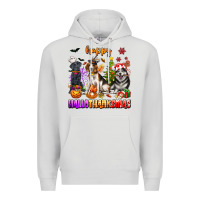 Dove Grey happy hallothanksmas dogs Premium Hoodie - texasbilliewilder