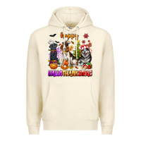 Sandshell happy hallothanksmas dogs Premium Hoodie - texasbilliewilder