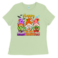 Matcha happy hallothanksmas gnomes Ladies Tee - texasbilliewilder