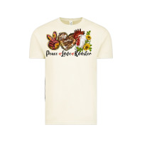 Vintage Arctic Peace Love Rooster With Sunflower Vintage Tee - LillyAllenDesigns