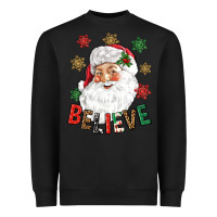 Black Believe Christmas Heavyweight Sweatshirt - NancyCooperArtShop
