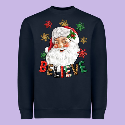 Believe Christmas Heavyweight Sweatshirt Designed By Nancycooperartshop