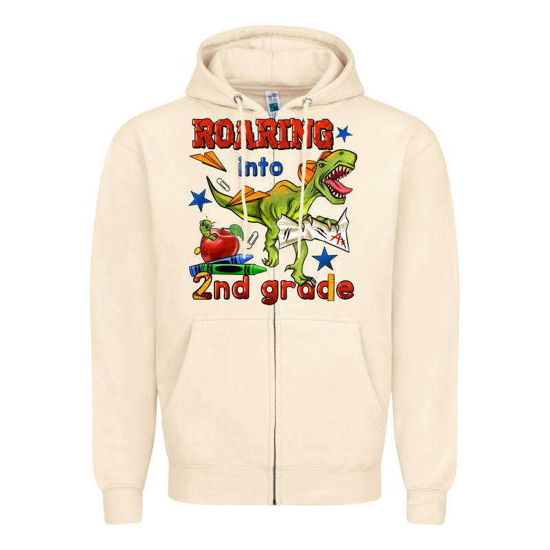 Roaring Into 2nd Grade Zipper Hoodie by BundleAndBundleShop | Teevron