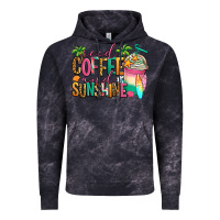 Cloud Black iced coffee and sunshine summer Vintage Hoodie - Jasminsmagicworld