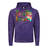 Cloud Purple iced coffee and sunshine summer Vintage Hoodie - Jasminsmagicworld