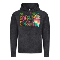 Vintage Black iced coffee and sunshine summer Vintage Hoodie - Jasminsmagicworld