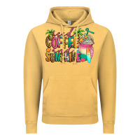 Vintage Mustard iced coffee and sunshine summer Vintage Hoodie - Jasminsmagicworld