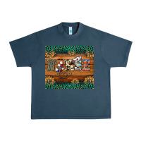 Midnight Navy western nurse glitter leopard sunflowers Urban Heavy Tee - BarkalooDesign