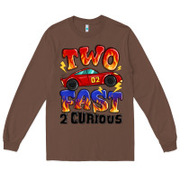 Chestnut two fast two curious boys birthday racing car Long Sleeve Tee - MaliasSmallBusiness