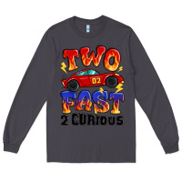 Smoke two fast two curious boys birthday racing car Long Sleeve Tee - MaliasSmallBusiness