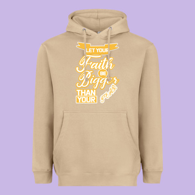 Let Your Faith Be Bigger Than Your Fear Heavyweight Hoodie Designed By Bettercallsaul