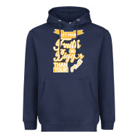 Navy Let Your Faith Be Bigger Than Your Fear Heavyweight Hoodie - Bettercallsaul
