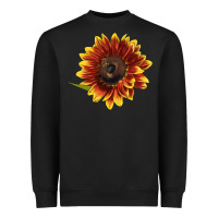 Black ring o fine sunflower Heavyweight Sweatshirt - LillyAllenDesigns