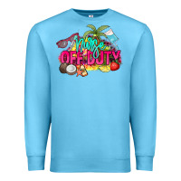 Ocean Blue Nurse off duty Premium Sweatshirt - NancyCooperArtShop
