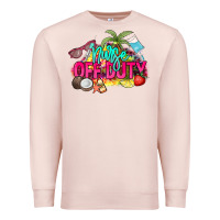 Pale Pink Nurse off duty Premium Sweatshirt - NancyCooperArtShop