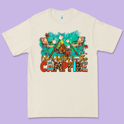 Life Is Better By The Campfire Premium Tee Designed By Adodesignshop