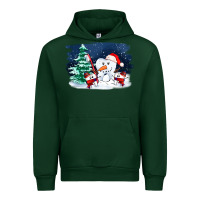 Forest Green teeth snow party costom ado Urban Hoodie - OliviaCreatesArt