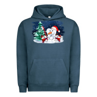 Pigment Midnight Navy teeth snow party costom ado Urban Hoodie - OliviaCreatesArt