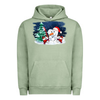 Pigment Oil Green teeth snow party costom ado Urban Hoodie - OliviaCreatesArt