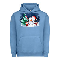 Pigment Pebble Blue teeth snow party costom ado Urban Hoodie - OliviaCreatesArt