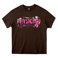Chocolate Brown breast cancer physician Heavy Core Tee - texasbilliewilder