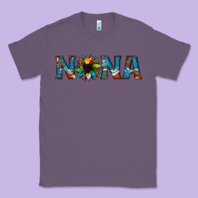 Nana Cowhide Sunflower Classic Tee Designed By Jasminsmagicworld