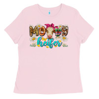 Bubblegum Pink moody heifer Ladies Tee - Zillion Design Studio