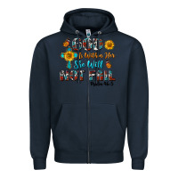 Navy god is within her she will not fail Zipper Hoodie - BundleAndBundleShop