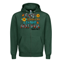 Sports Green god is within her she will not fail Zipper Hoodie - BundleAndBundleShop