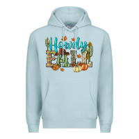 Blue Mist Western howdy Fall Premium Hoodie - NancyCooperArtShop