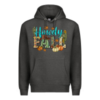 Charcoal Heather Western howdy Fall Premium Hoodie - NancyCooperArtShop