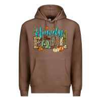 Chestnut Western howdy Fall Premium Hoodie - NancyCooperArtShop