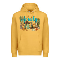 Mustard Western howdy Fall Premium Hoodie - NancyCooperArtShop