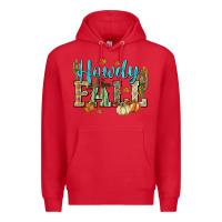 Red Western howdy Fall Premium Hoodie - NancyCooperArtShop