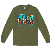 Army Green cna certified nursing assistant Long Sleeve Tee - JahusDesignShop