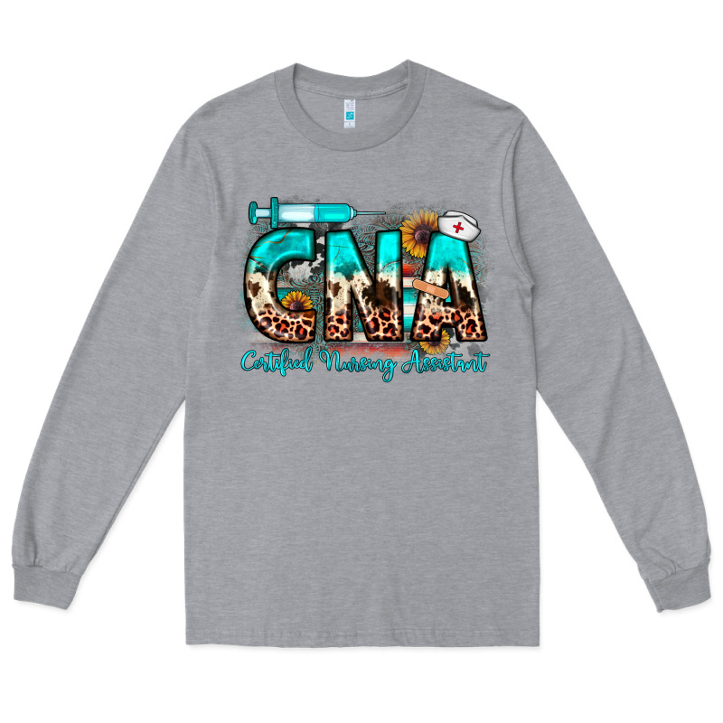 Cna Certified Nursing Assistant Long Sleeve Tee by JahusDesignShop | Teevron
