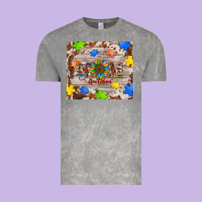 Autism Mom Vintage Tee Designed By Barkaloodesign