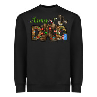 Black Christmas Army Dad Heavyweight Sweatshirt - NancyCooperArtShop