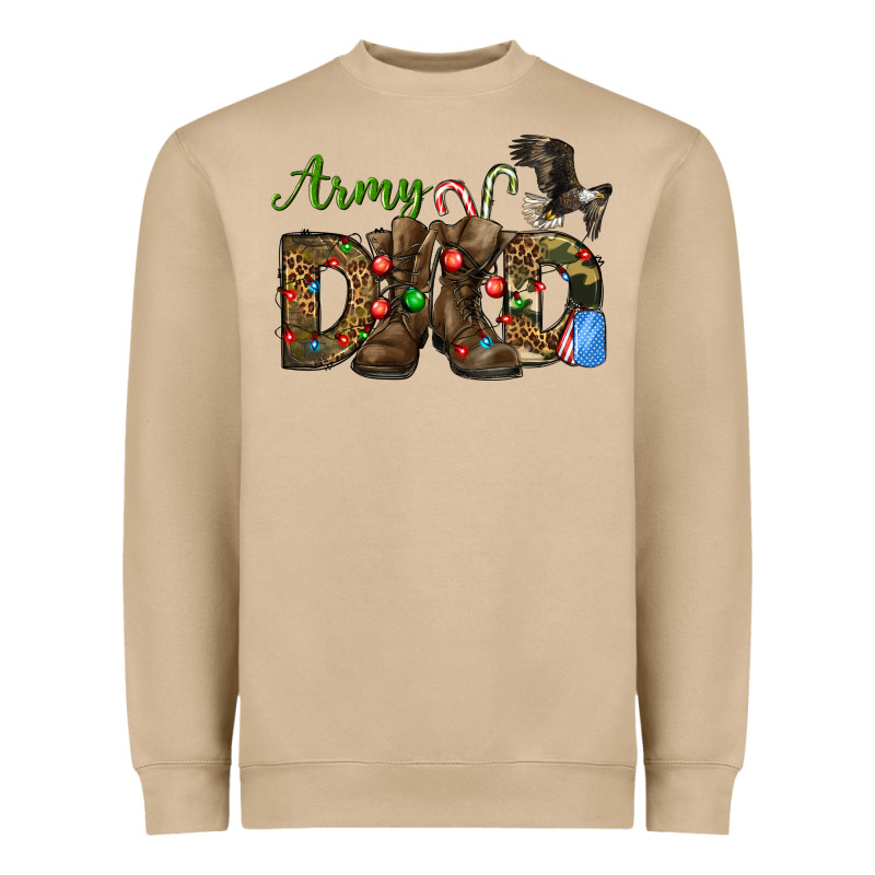 Christmas Army Dad Heavyweight Sweatshirt by NancyCooperArtShop | Teevron