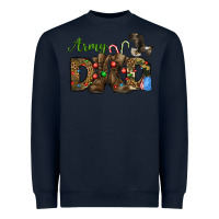 Navy Christmas Army Dad Heavyweight Sweatshirt - NancyCooperArtShop