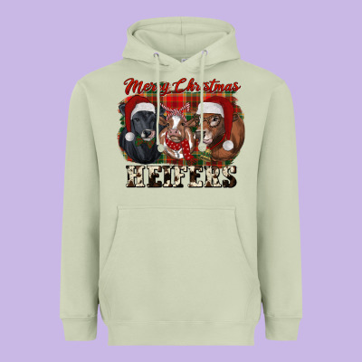 Merry Christmas Heavyweight Hoodie Designed By Ranaportraitstore