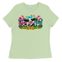 Matcha mom with cow Ladies Tee - Zillion Design Studio