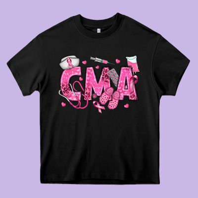 Breast Cancer Cma Heavy Core Tee Designed By Texasbilliewilder