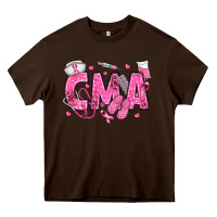 Chocolate Brown breast cancer cma Heavy Core Tee - texasbilliewilder