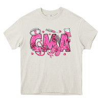 Cream breast cancer cma Heavy Core Tee - texasbilliewilder