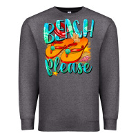 Charcoal Heather Beach please Premium Sweatshirt - NancyCooperArtShop